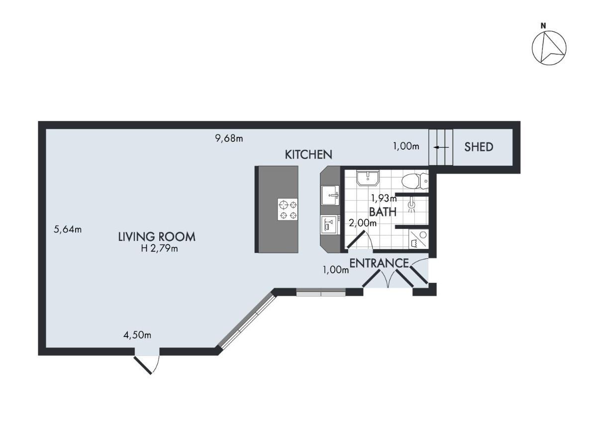 קופנהגן Sanders City - Spacious Studio Apartment מראה חיצוני תמונה